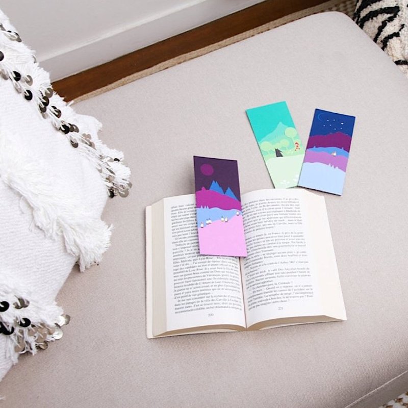 Kit pour créer 4 marques pages contes de fées en papier