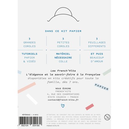 Kit pour créer 3 vide-poches Fleurs