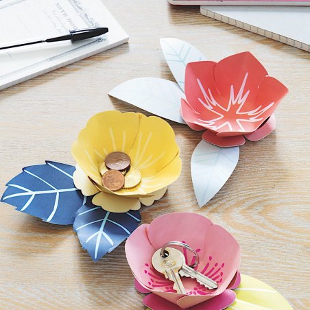 Kit pour créer 3 vide-poches Fleurs