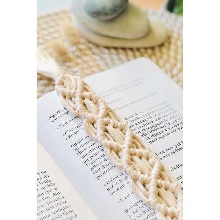 Kit Macramé Marque pages -Noeuds personnalisé