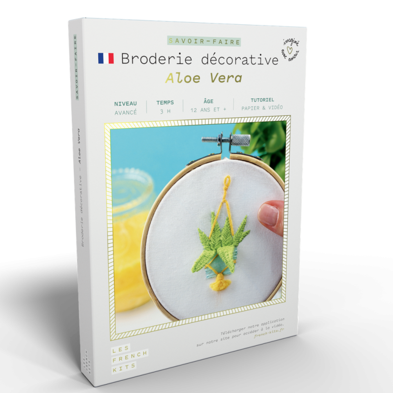 Kit Broderie Green - Aloe Vera