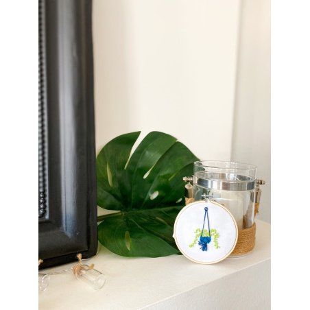 Kit Broderie Green - Chaîne de Coeurs