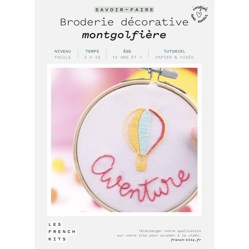 Kit Broderie Montgolfière