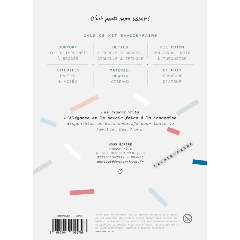 Kit Broderie Sa Majesté L’Ours