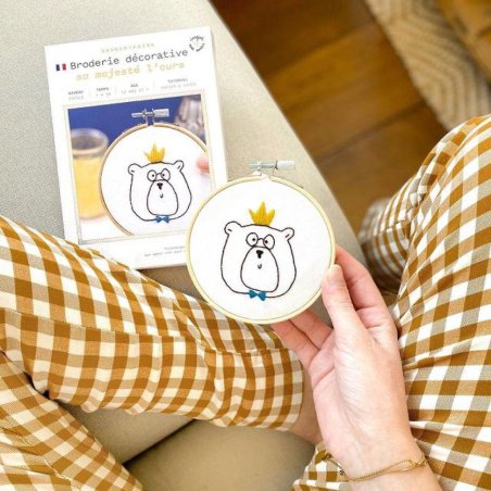 Kit Broderie Sa Majesté L’Ours
