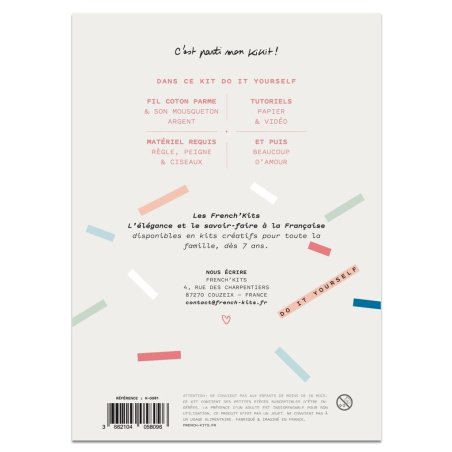 Kit Macramé Porte clés - Cœur