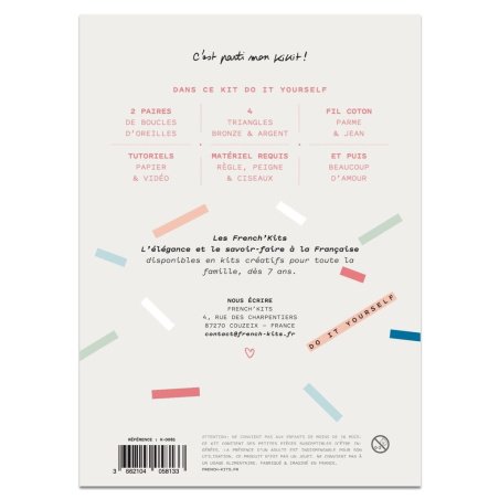 Kit Macramé Boucles d'oreilles - Franges