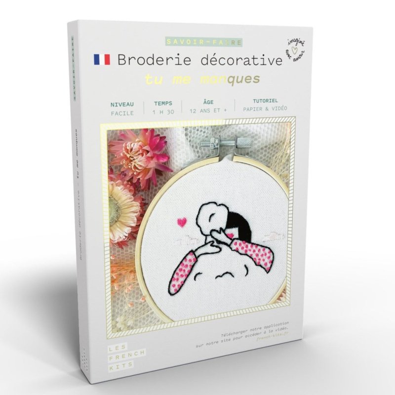 Kit Broderie - Tu me manques