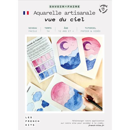 Kit Aquarelle Artisanale "Vue du ciel"