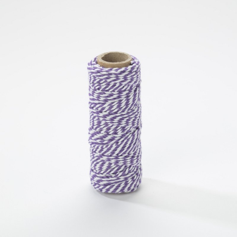 Bobine de fil bicolore Bakers Twine - 2mm x25m - Amethyst purple