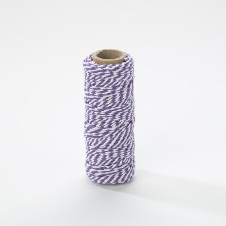 Bobine de fil bicolore Bakers Twine - 2mm x 25m - Púrpura amatista