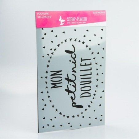 Plantilla decorativa grande Basi'Motifs - Mi pequeño nido acogedor