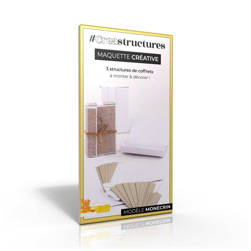 2 structures de boite à explosion vierges à décorer et à monter