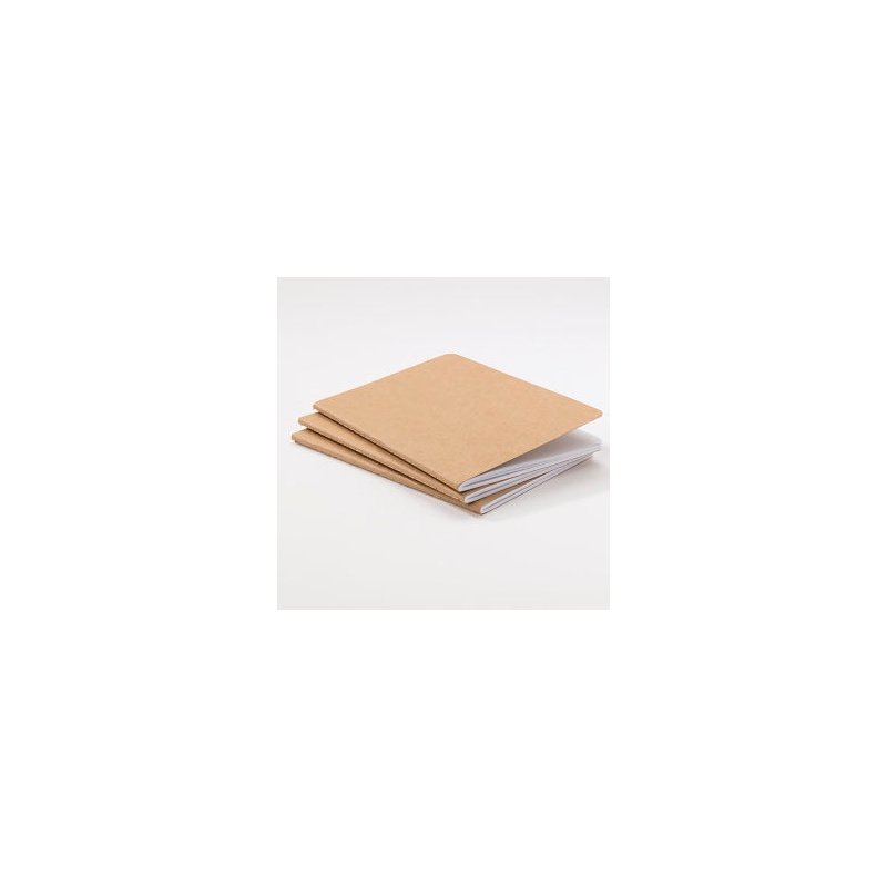 Sets de 3 carnets kraft - 40 pages 13x18cm