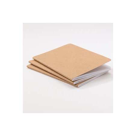 Sets de 3 carnets kraft - 40 pages 13x18cm