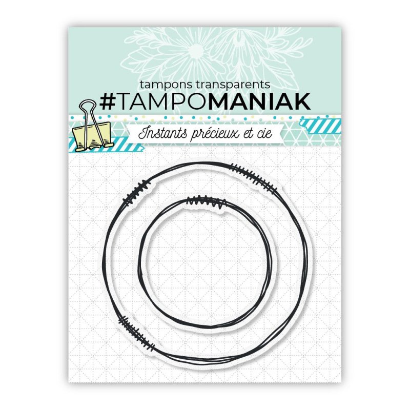 Tampons cadre hexagone - 10x10cm