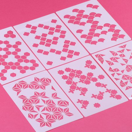 Conjunto de 6 plantillas modernas.