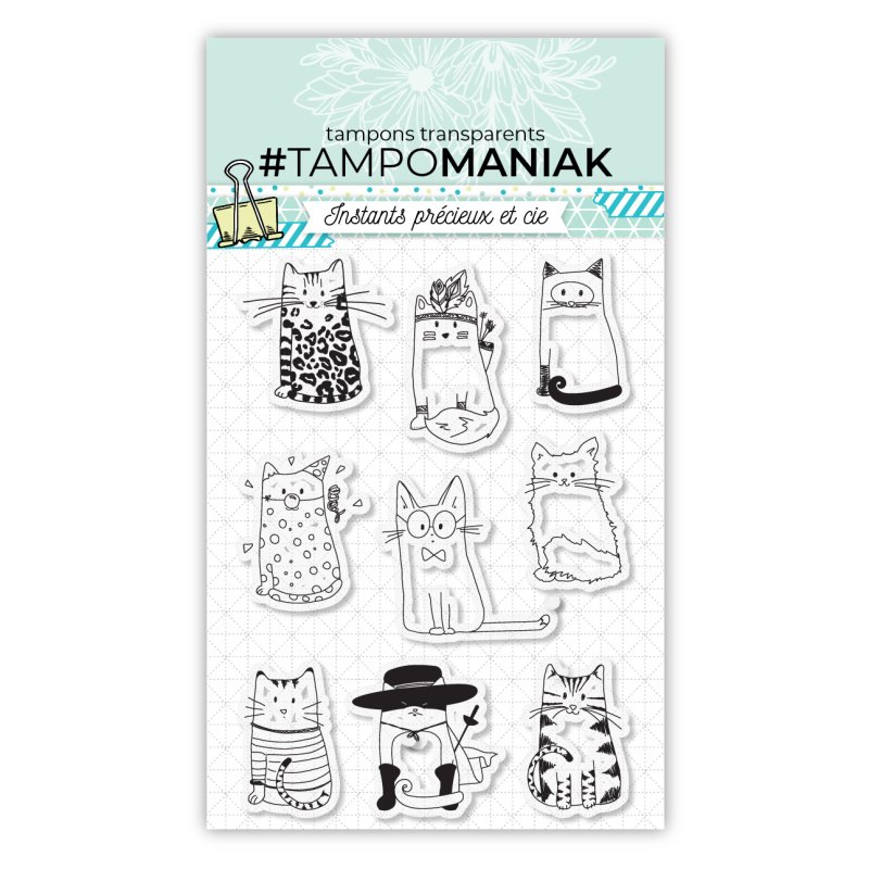 Planche de tampons petits chats