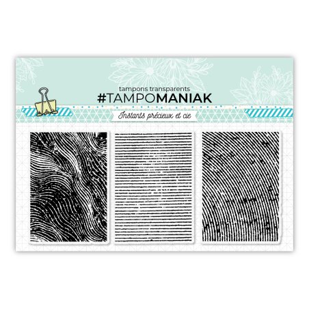 Tampon de fond feuillage - 10x15cm