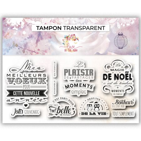 Tampon de fond feuillage - 10x15cm